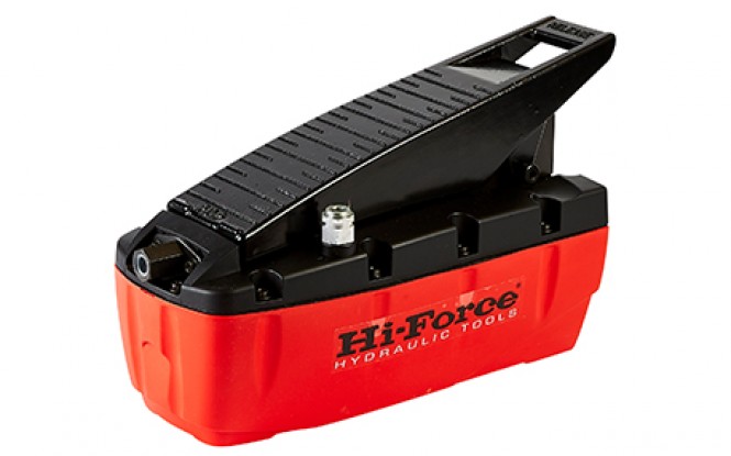 پمپ پنوماتیکی (بادی) هیدرولیکی 700 بار بصورت پدالی یا دستی دو طرفه و چهار طرفه مدل AHP11-Range ساخت هایفورس انگلستان