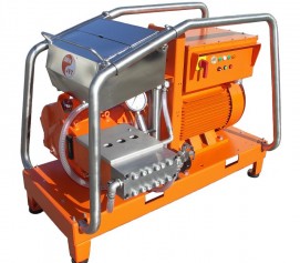 واترجت الکتریکی برقی 2500 بار جهت رسوب زدایی و شستشوی صنعتی مدل CE-150 ساخت دن جت دانمارک