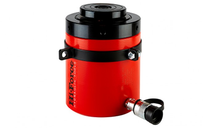 جک هیدرولیکی 700 بار یک طرفه دارای مهره قفل ایمنی با ظرفیت 1012 تن مدل HFG-Range ساخت هایفورس انگلستان