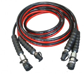 شیلنگ هیدرولیکی 700 بار در رنگ های قرمز و مشکی مدل HTWH-Range ساخت هایفورس انگلستان