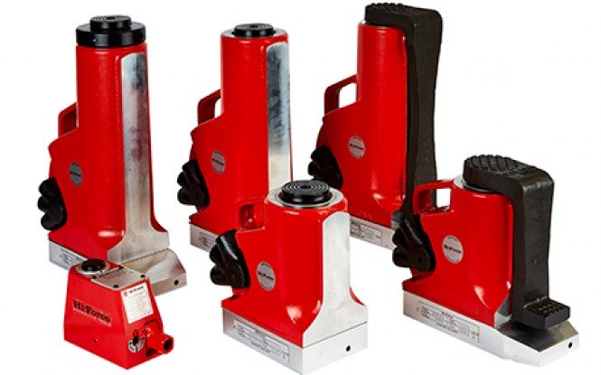 جک روغنی آلومینیومی ناخنی پمپ سرخود دارای مهره قفل ایمنی با ظرفیت 60 تن مدل JAH & JAS -Range ساخت هایفورس انگلستان